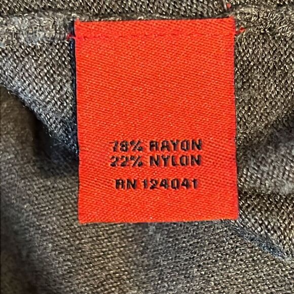 RED || Heathered Brown Oversized Cowl‎ Neck Sweater Size S/M - Picture 10 of 10